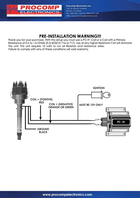 mallory pro comp distributor wiring diagram 